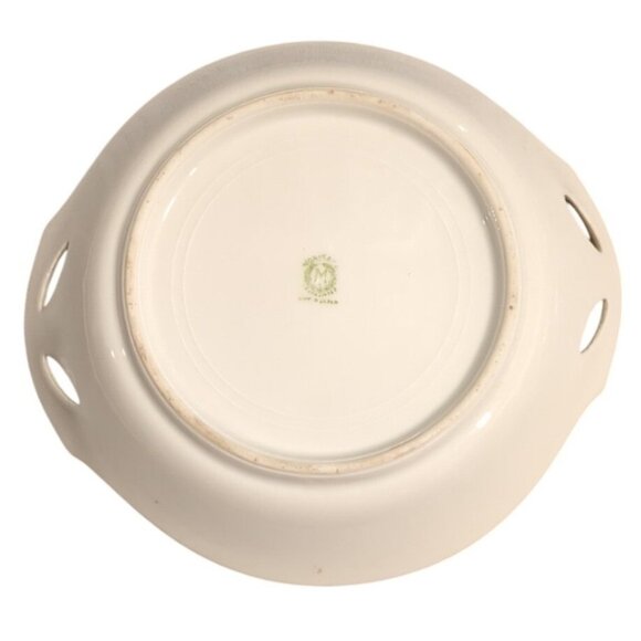 Antique Noritake Morimura Hand Painted Handled Candy Dish Bowl 7in Japan Gold - Picture 2 of 14